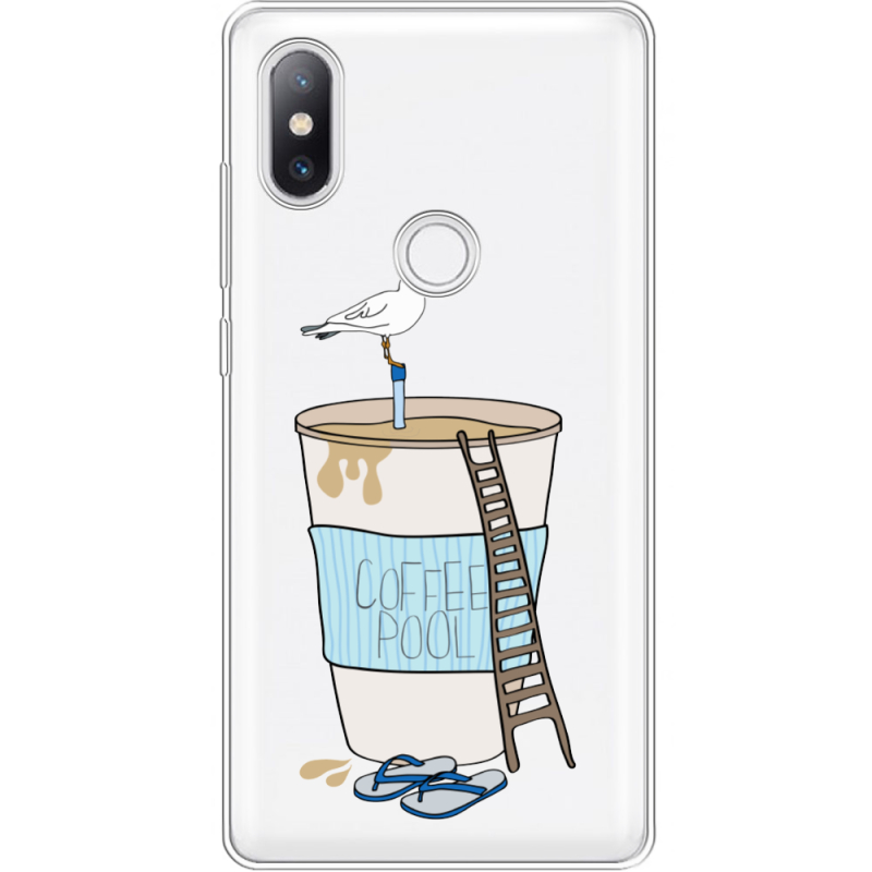 Прозрачный чехол Uprint Xiaomi Mi Mix 2s Segull in Cofee Pool