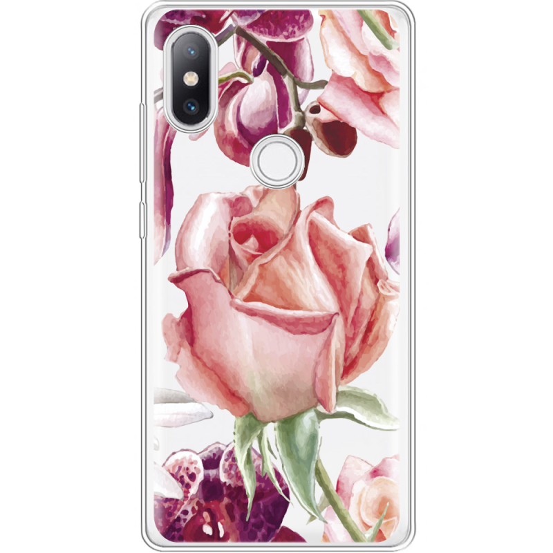 Прозрачный чехол Uprint Xiaomi Mi Mix 2s Rose