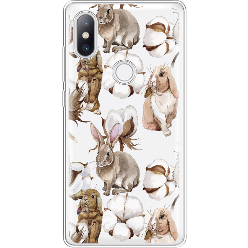 Прозрачный чехол Uprint Xiaomi Mi Mix 2s Cotton and Rabbits