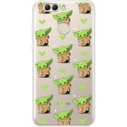 Прозрачный чехол Uprint Huawei Nova 2 Pattern Baby Yoda