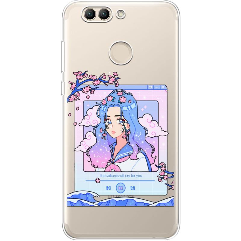 Прозрачный чехол Uprint Huawei Nova 2 The Sakuras Will Cry For You