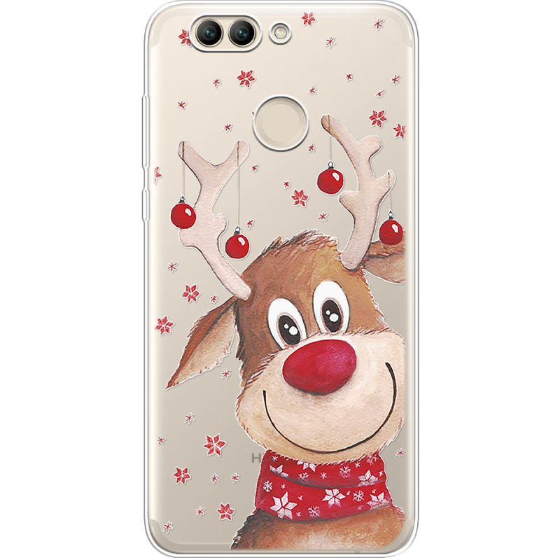 Прозрачный чехол Uprint Huawei Nova 2 Winter Deer