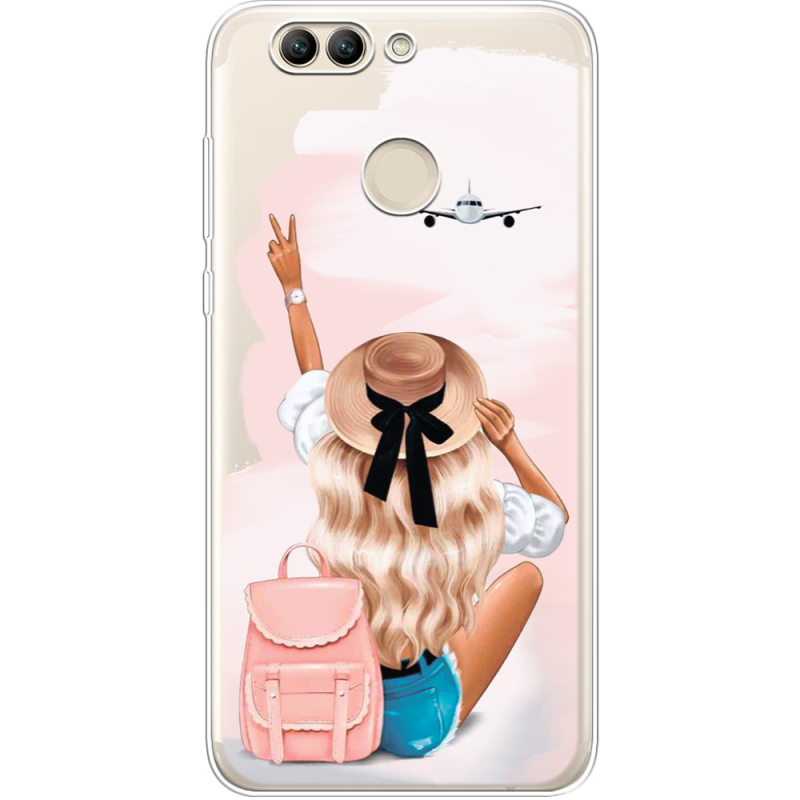 Прозрачный чехол Uprint Huawei Nova 2 Travel Girl