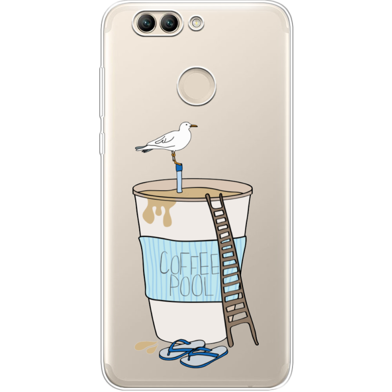 Прозрачный чехол Uprint Huawei Nova 2 Segull in Cofee Pool