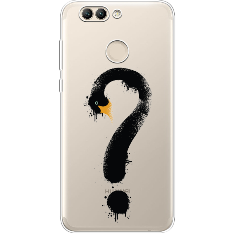 Прозрачный чехол Uprint Huawei Nova 2 Swan question