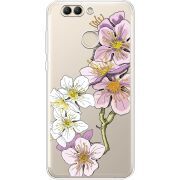 Прозрачный чехол Uprint Huawei Nova 2 Cherry Blossom