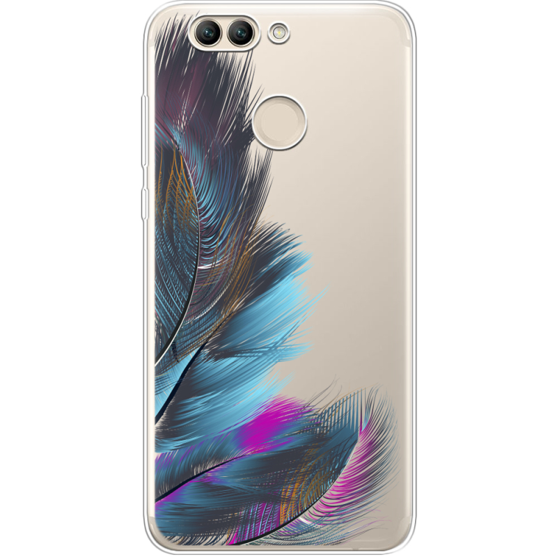 Прозрачный чехол Uprint Huawei Nova 2 Feathers