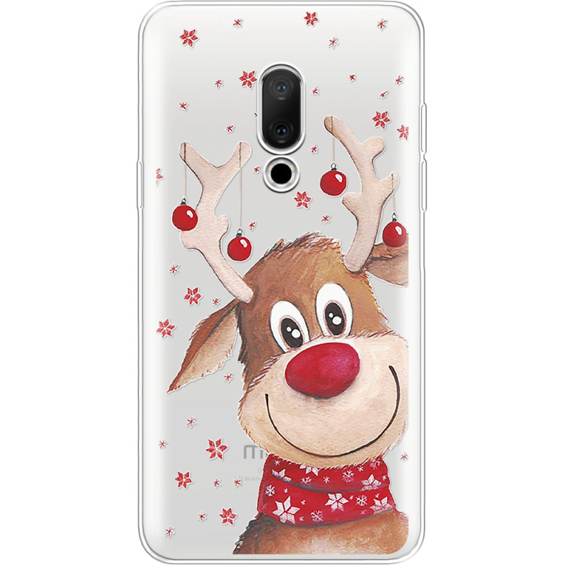 Прозрачный чехол Uprint Meizu 15 Winter Deer