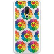 Прозрачный чехол Uprint Meizu 15 Hippie Flowers