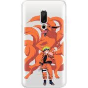 Прозрачный чехол Uprint Meizu 15 Naruto and Kurama