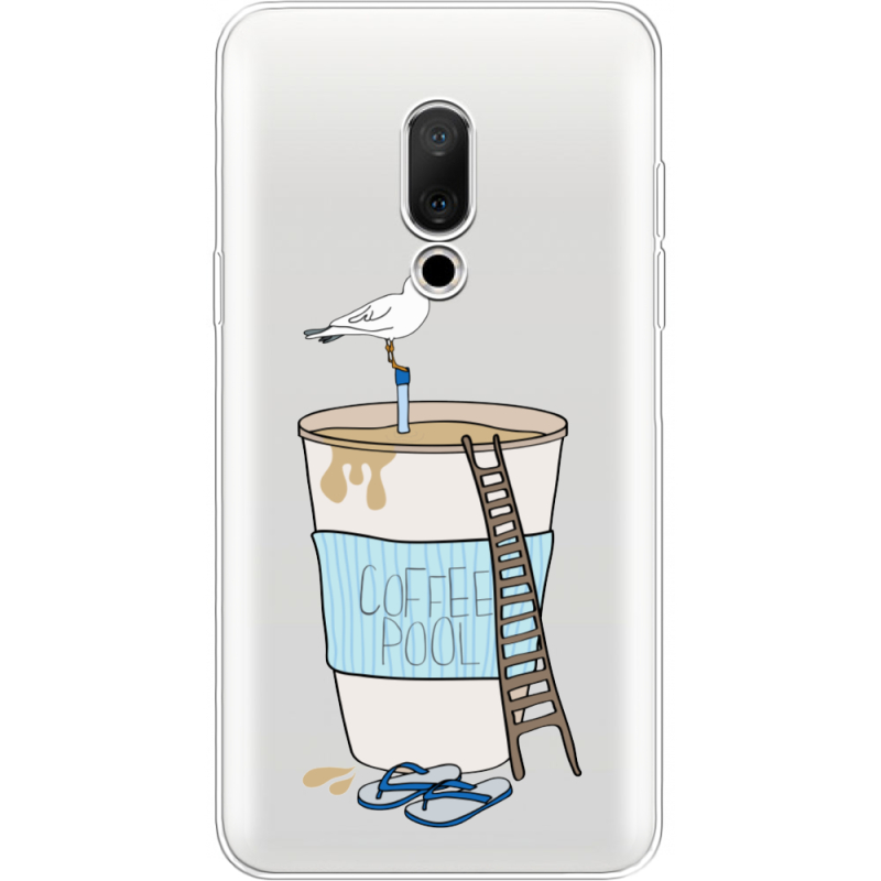 Прозрачный чехол Uprint Meizu 15 Segull in Cofee Pool