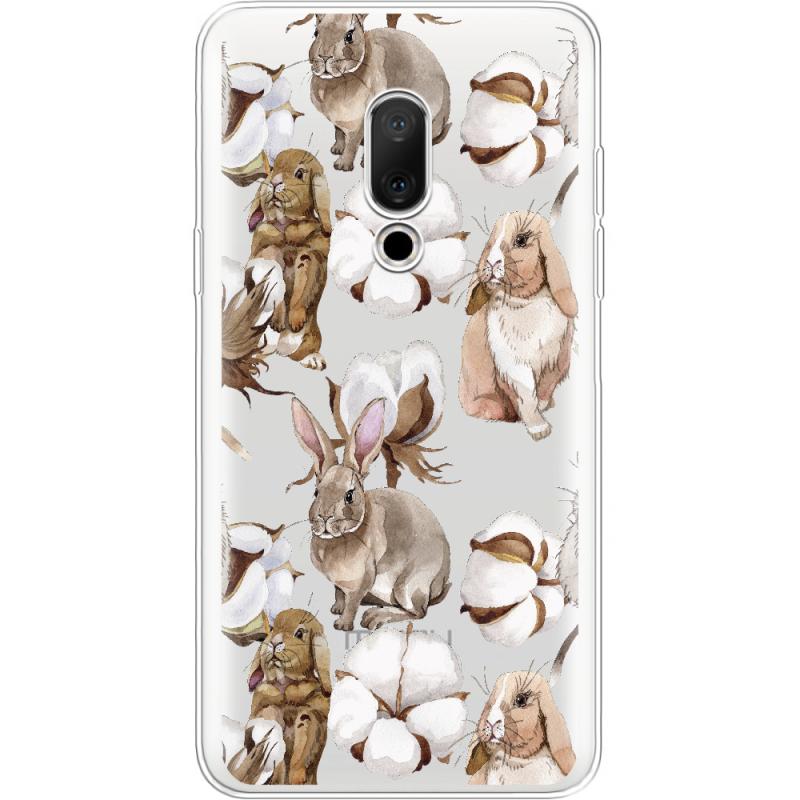 Прозрачный чехол Uprint Meizu 15 Cotton and Rabbits