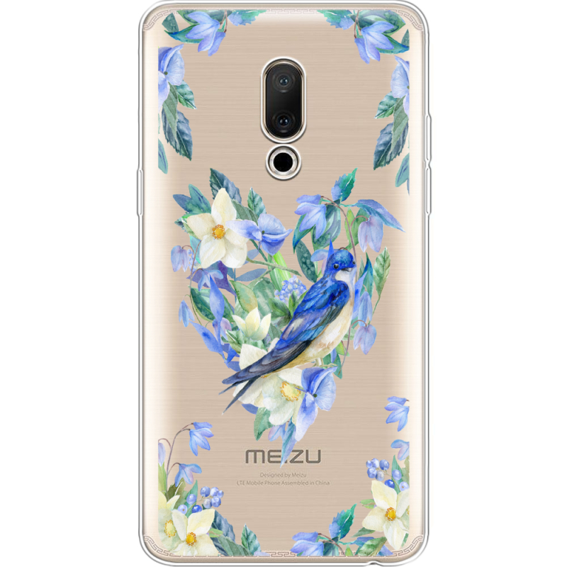 Прозрачный чехол Uprint Meizu 15 Plus Spring Bird