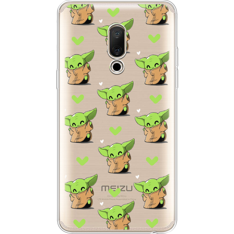 Прозрачный чехол Uprint Meizu 15 Plus Pattern Baby Yoda