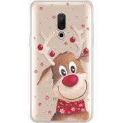 Прозрачный чехол Uprint Meizu 15 Plus Winter Deer