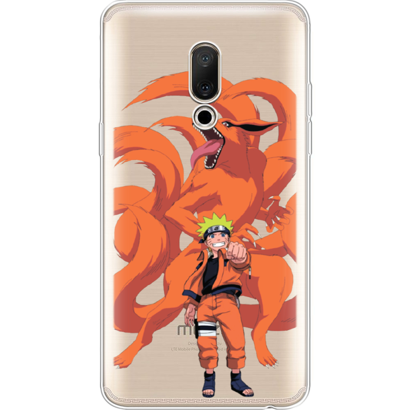 Прозрачный чехол Uprint Meizu 15 Plus Naruto and Kurama