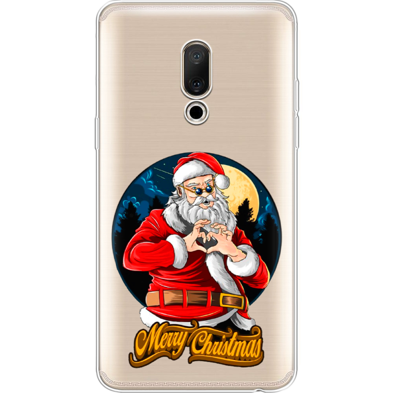 Прозрачный чехол Uprint Meizu 15 Plus Cool Santa