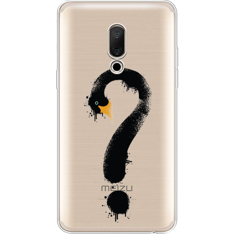 Прозрачный чехол Uprint Meizu 15 Plus Swan question