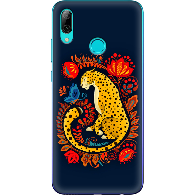 Чехол Uprint Huawei P Smart 2019 Petrykivka Leopard