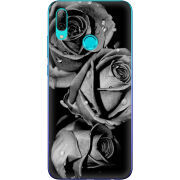 Чехол Uprint Huawei P Smart 2019 Black and White Roses