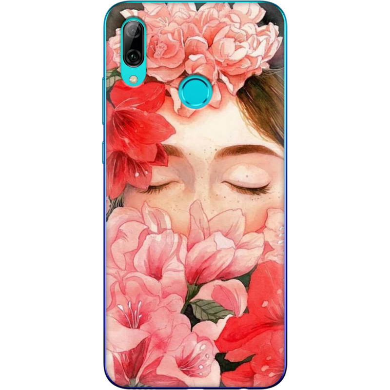 Чехол Uprint Huawei P Smart 2019 Girl in Flowers