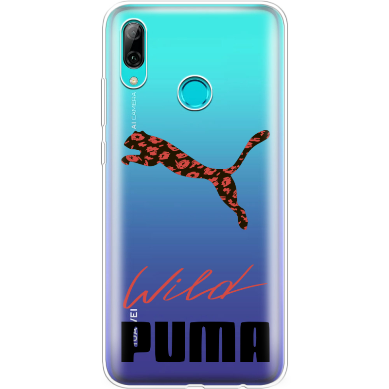 Прозрачный чехол Uprint Huawei P Smart 2019 Wild Cat