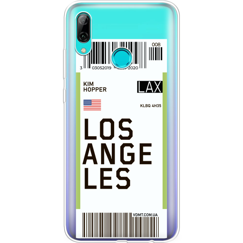 Прозрачный чехол Uprint Huawei P Smart 2019 Ticket Los Angeles