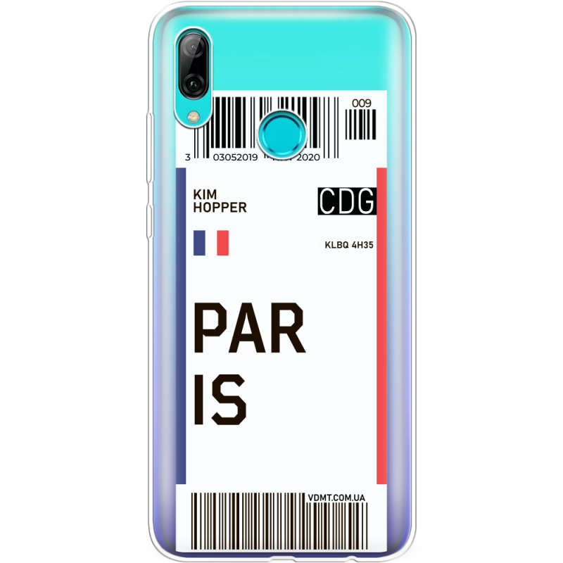 Прозрачный чехол Uprint Huawei P Smart 2019 Ticket Paris