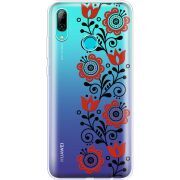 Прозрачный чехол Uprint Huawei P Smart 2019 Ethno Ornament