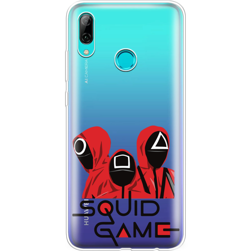 Прозрачный чехол Uprint Huawei P Smart 2019 siquid game люди в красном