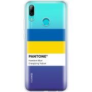 Прозрачный чехол Uprint Huawei P Smart 2019 Pantone вільний синій