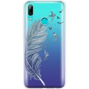 Прозрачный чехол Uprint Huawei P Smart 2019 Feather