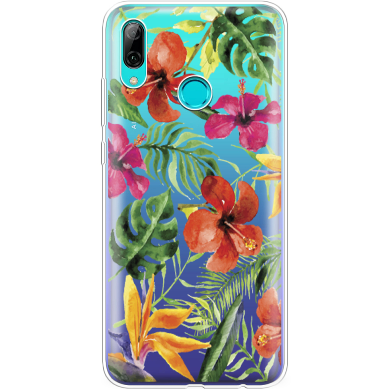 Прозрачный чехол Uprint Huawei P Smart 2019 Tropical Flowers