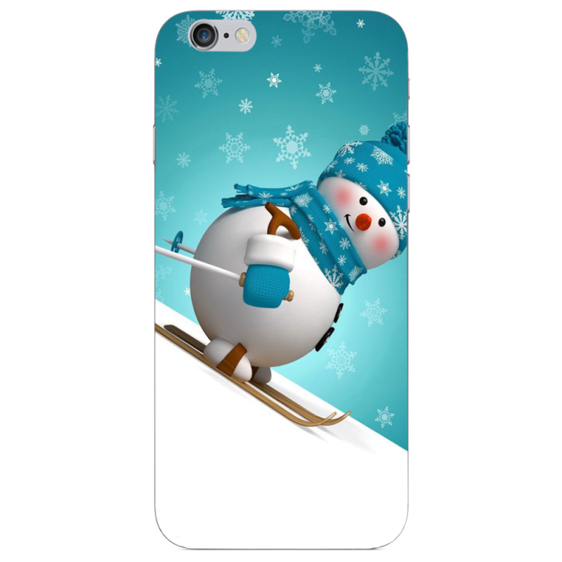 Чехол Uprint Apple iPhone 6 Plus Skier Snowman