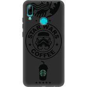 Черный чехол Uprint Huawei P Smart 2019 Dark Coffee