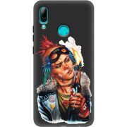 Черный чехол Uprint Huawei P Smart 2019 Tanker Girl