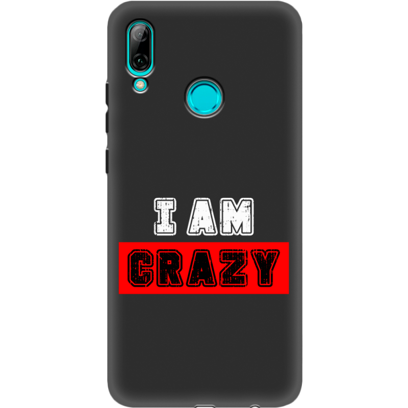 Черный чехол Uprint Huawei P Smart 2019 I'm Crazy