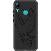 Черный чехол Uprint Huawei P Smart 2019 Dove