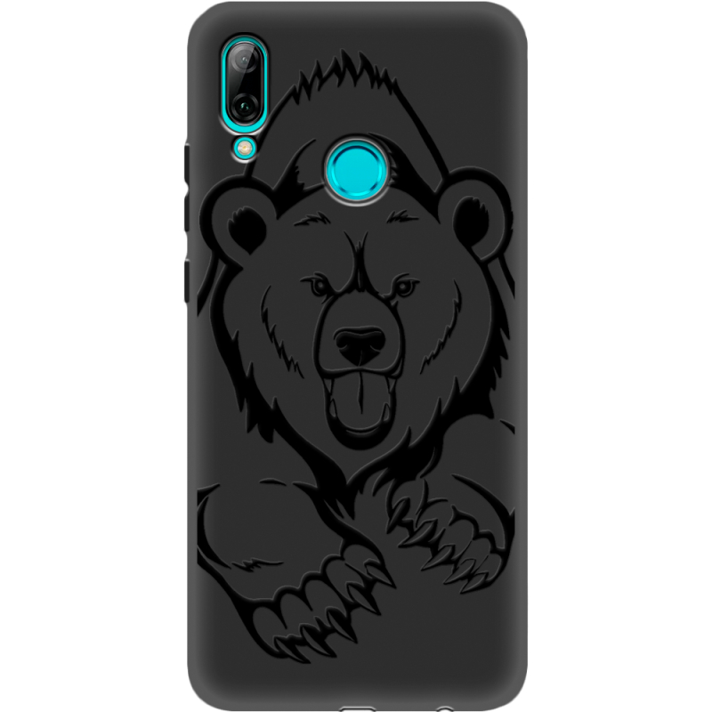 Черный чехол Uprint Huawei P Smart 2019 Grizzly Bear