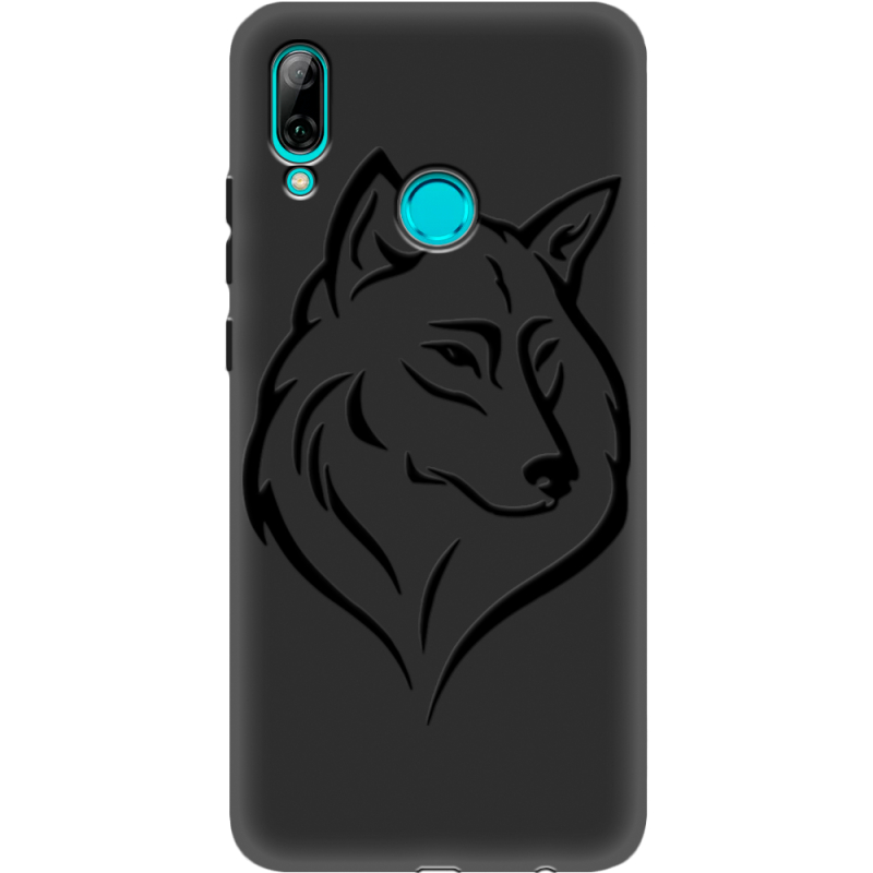 Черный чехол Uprint Huawei P Smart 2019 Wolf
