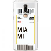 Прозрачный чехол Uprint OnePlus 6 Ticket Miami
