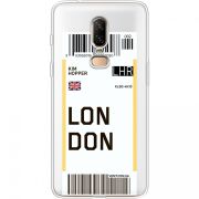 Прозрачный чехол Uprint OnePlus 6 Ticket London