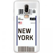 Прозрачный чехол Uprint OnePlus 6 Ticket New York