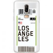 Прозрачный чехол Uprint OnePlus 6 Ticket Los Angeles