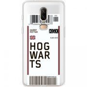 Прозрачный чехол Uprint OnePlus 6 Ticket Hogwarts