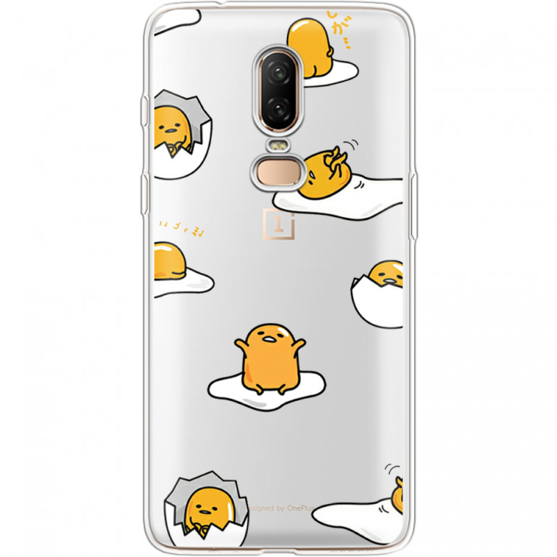 Прозрачный чехол Uprint OnePlus 6 Gudetama