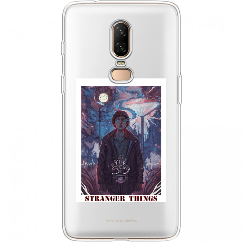 Прозрачный чехол Uprint OnePlus 6 Stranger Things