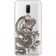 Прозрачный чехол Uprint OnePlus 6 Chinese Dragon
