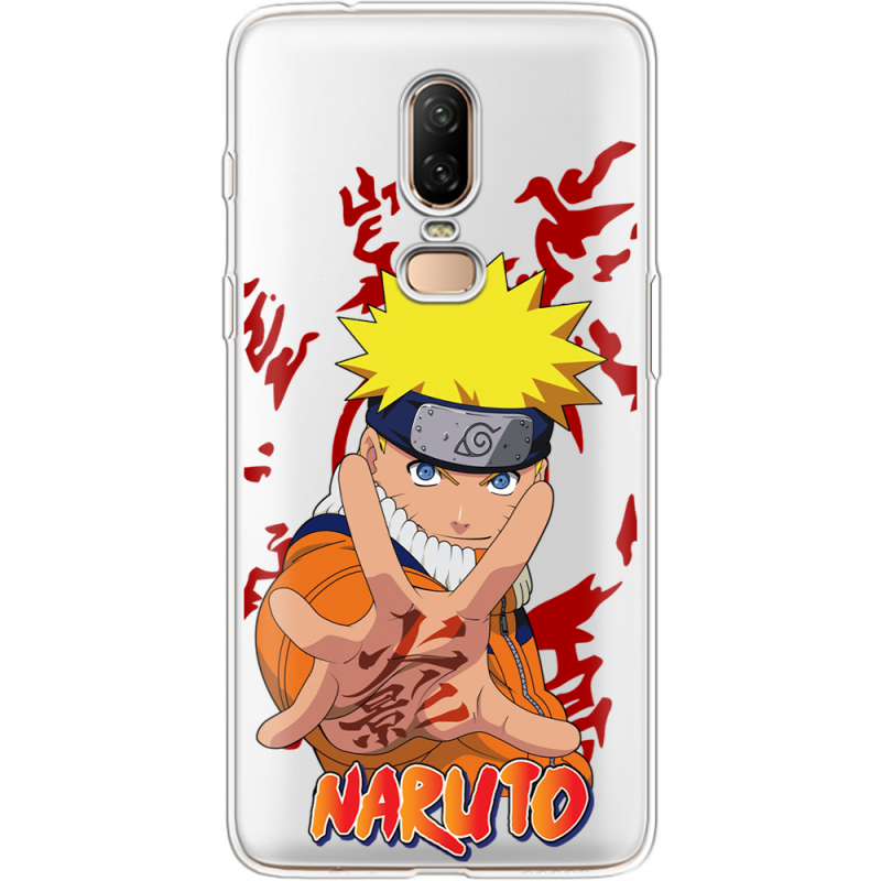 Прозрачный чехол Uprint OnePlus 6 Naruto