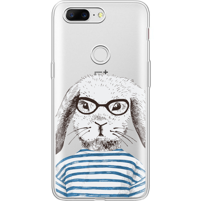 Прозрачный чехол Uprint OnePlus 5t MR. Rabbit